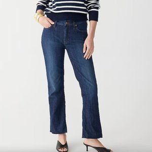J. Crew Billie Demi Boot Crop Jeans - Dark Wash